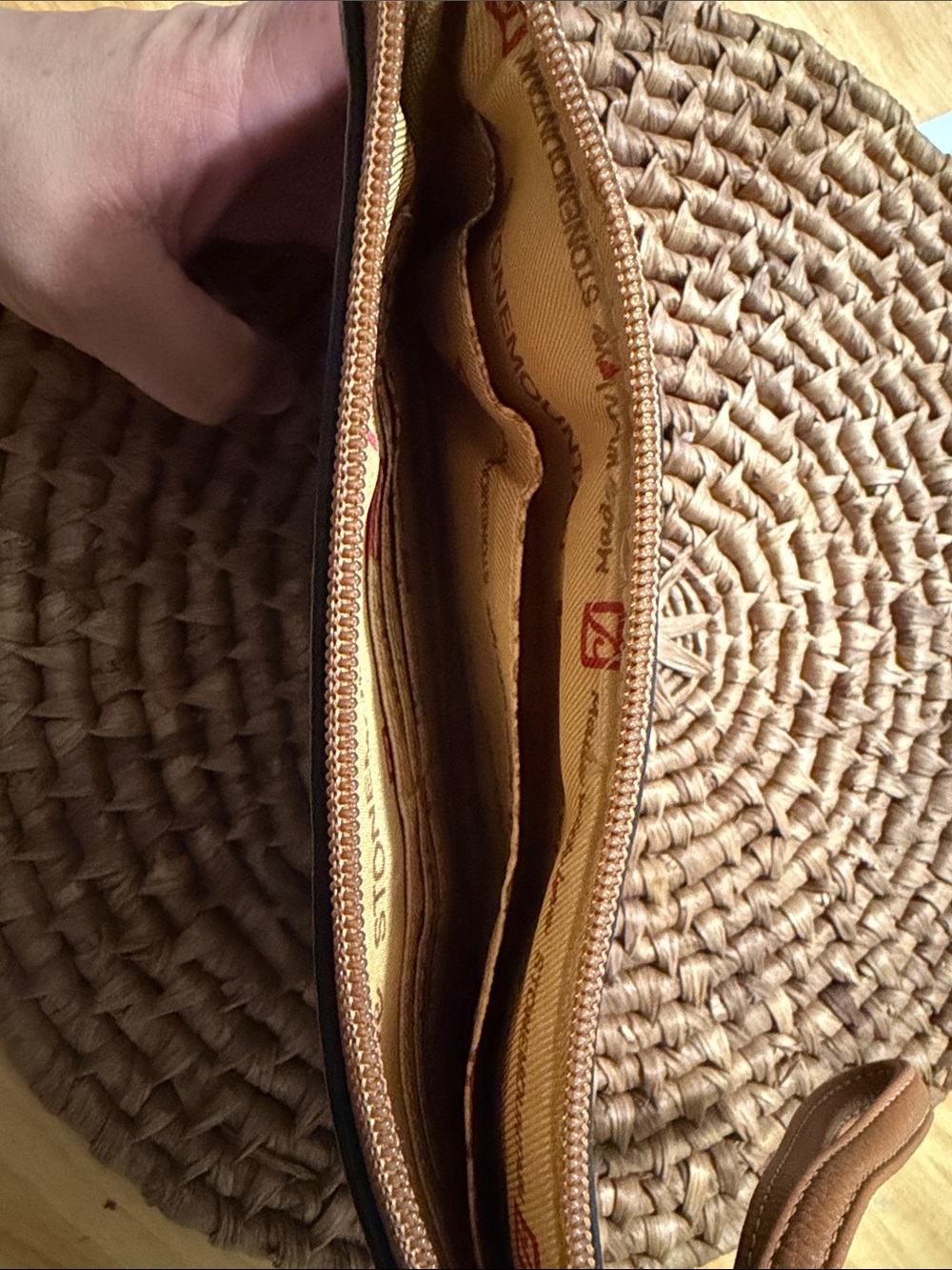 Mountain Stone Pebbled Leather Wallet and Wristlet with Brown Trim - Picture 4 of 4
